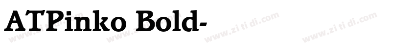ATPinko Bold字体转换
